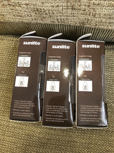1 Pc Sunlite LED ANTIQUE STYLE, Warm White, 80664-SU - CTC/LED/FS/5W/E12/D/CL - Picture 4 of 5