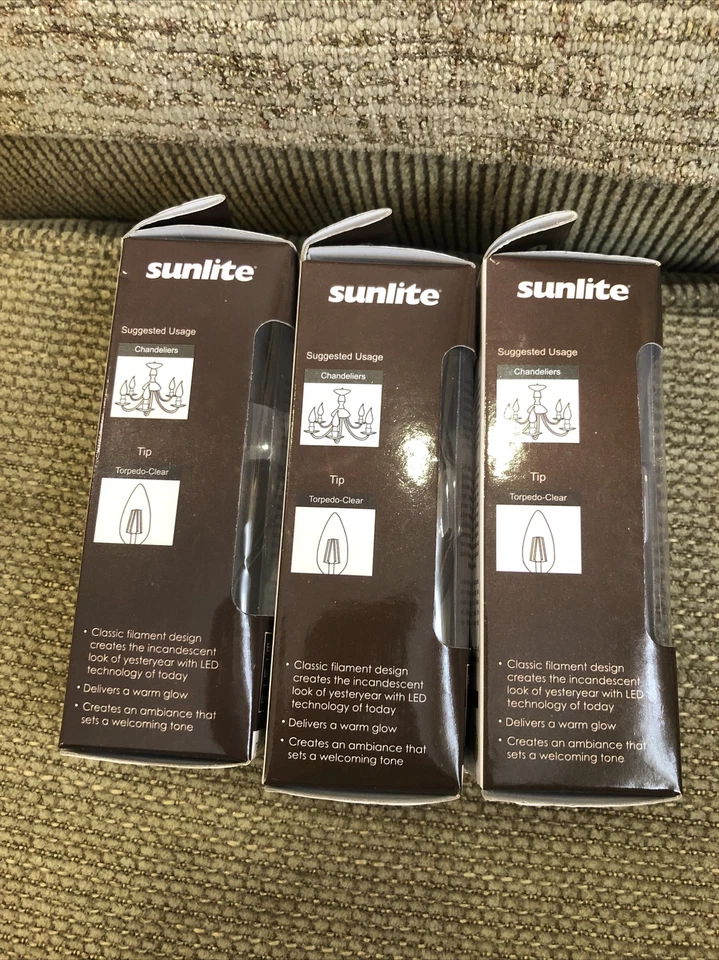 1 Pc Sunlite LED ANTIQUE STYLE, Warm White, 80664-SU - CTC/LED/FS/5W/E12/D/CL - Image 4 of 4