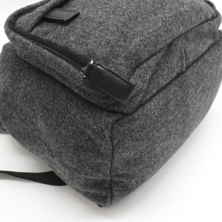 PRADA Mini Backpack V203 FELTRO Wool Gray Triangle Logo Plate PRADA from japan thumbnail 6