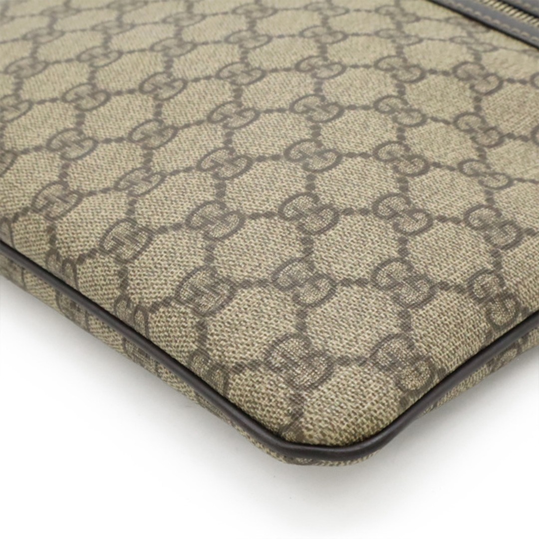 Gucci GG Supreme Shoulder Bag Crossbody Khaki Beige Used AB thumbnail 3