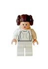 Lego Star Wars Minifigure Princess Leia White Dress Bun Hair 7965