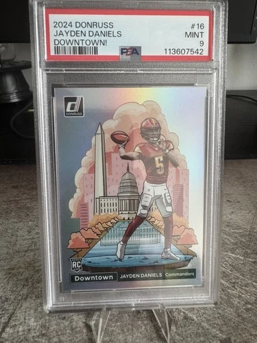 2024 Panini Donruss - Downtown! Jayden Daniels #16 (RC) MINT PSA 9