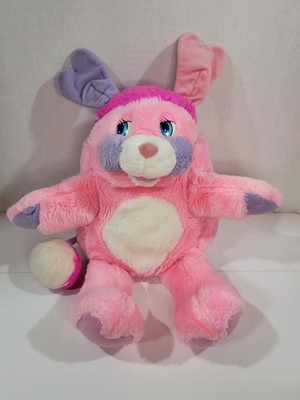 Vintage 1985 Pink Party w/ Purple Cheeks Popples Plush Stuffed Animal Doll Toy