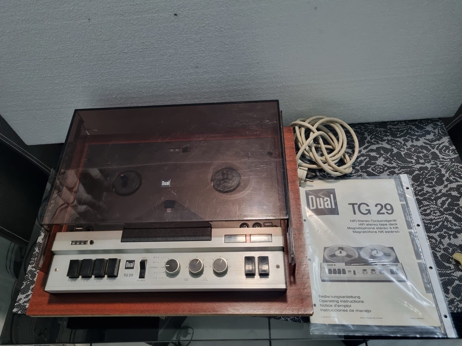 DualTG29TapeRecorderTapeRecorderVintageHiFiStereoFaulty