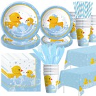 Rubber Duck Party Decorations Tableware - Bubble Bath Rubber Duck Party Suppl...