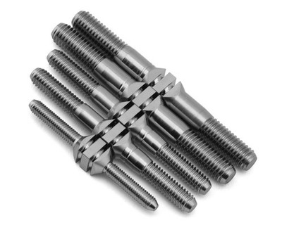 J&T Bearing Co. XRAY XB8/XB8E '23 Titanium ''Milled'' Turnbuckles (Natural)