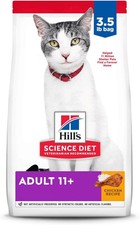 Senior Dry Cat Food Chicken Recipe 3.5 lb High Protein Natural Food for Cats 11+ 13.11 per pound