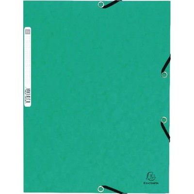 Mappen Esselte flappen/elastiek 55303E A4 240x320mm groen