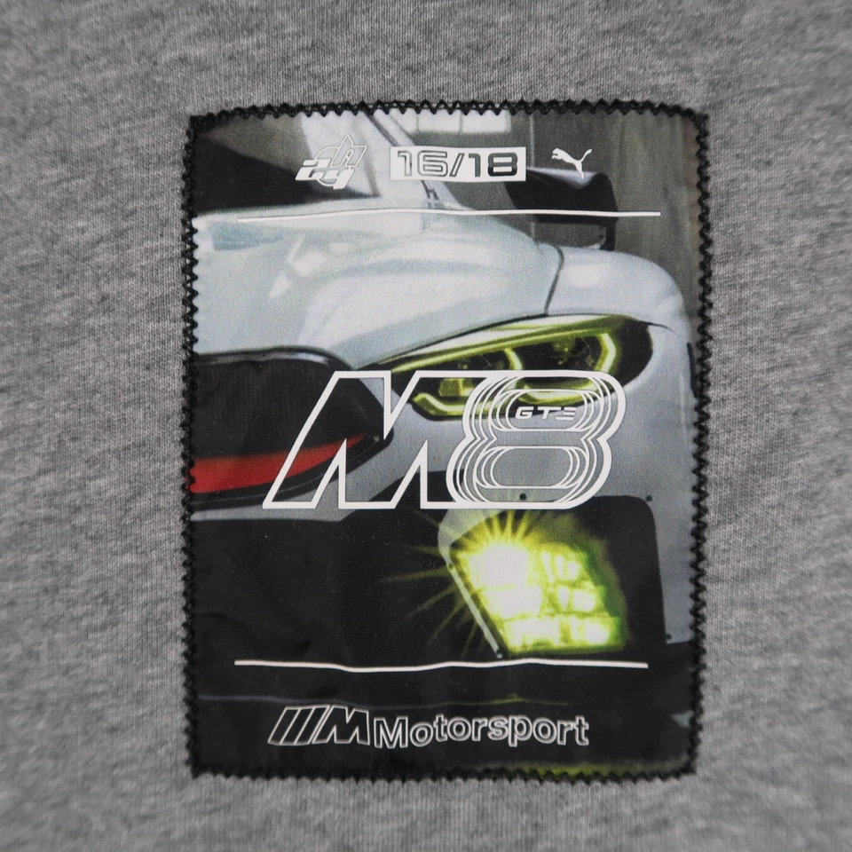 Мужская толстовка с капюшоном Puma BMW Motorsport 2XL серый пуловер Formula 1 Motorsport M8 Racing - Изображение 3 из 4