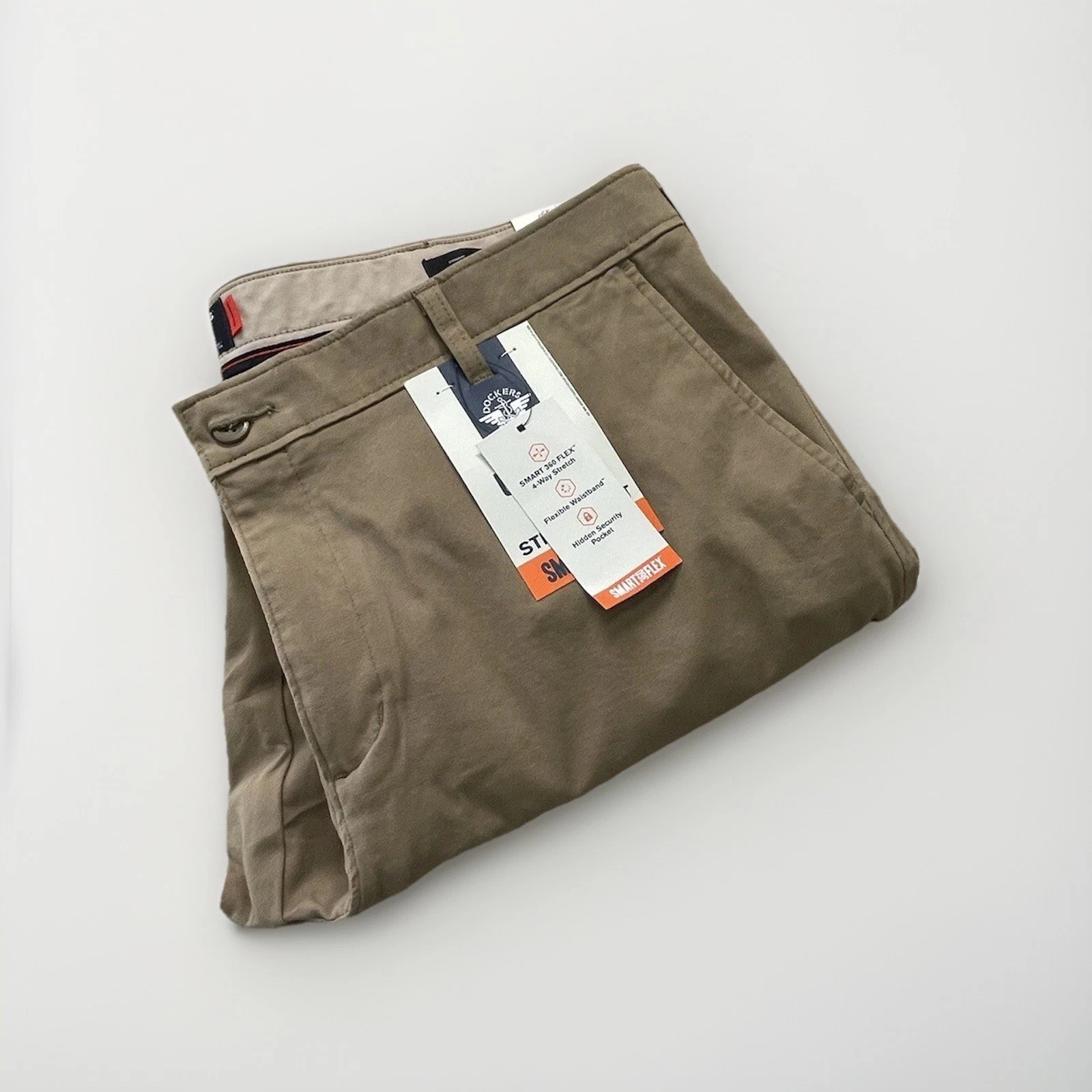 DOCKERS Men's Classic Fit Signature Khaki Lux Cotton Straight Size 40x30