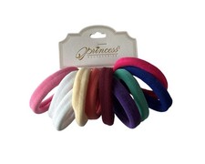 10pc Thick Seamless Hair Ties Ouchless Ponytail Holders No Metal Elastics Multi