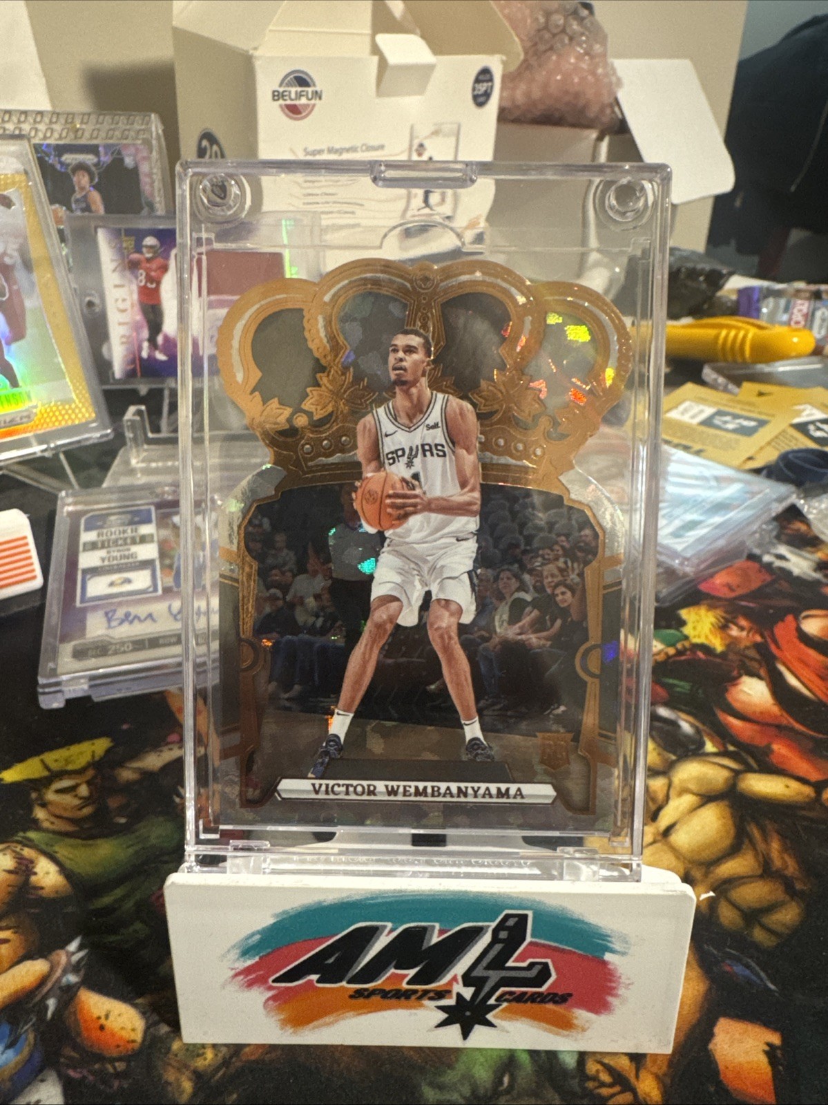 2023-24 Victor Wembanyama Crown Royale Bronze Crystal Rookie #48 SPURS
