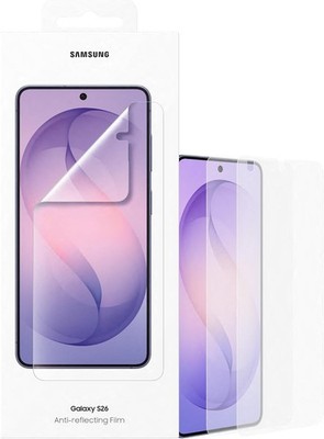 2 x Original Offizielle Samsung Galaxy S26 6,3'' Anti Reflektierende Displayschutzfolie