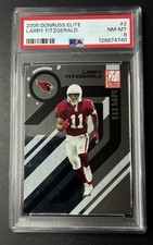 2005 Donruss Elite Larry Fitzgerald PSA 8 Arizona Cardinals 