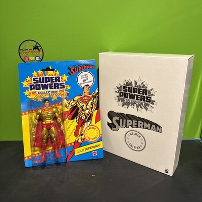 Mattel DC Superheroes Gold Superman 6 In Action Figure Super Powers 30th Ann