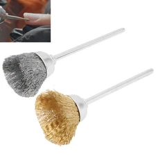 Brass Wire Nail Drill Bit Cleaning Brush Nail Polishing Head Cleaner Manicure