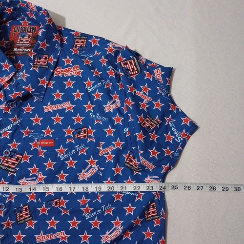 Dixxon Men's Large Shirt 199 Travis Pastrana Snap-on Stars Button Up - Picture 4 of 7