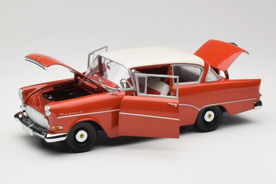 180043201 Opel Rekord P1 rojo Minichamps 1:18 Foto 2 de 4