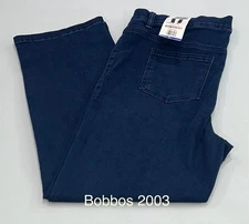 32 Degrees Heat Women's Pull-On Straight Leg Pockets Jeans, Blue, Size L