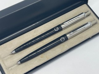 Parker Jotter Schreib Set Kugelschreiber Druckbleistift mit Werbung