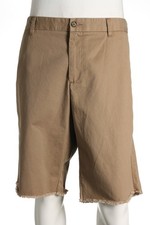 Dockers Mens Flat Front Walking Shorts 42 Khaki 100 Cotton Solid Casual Summer