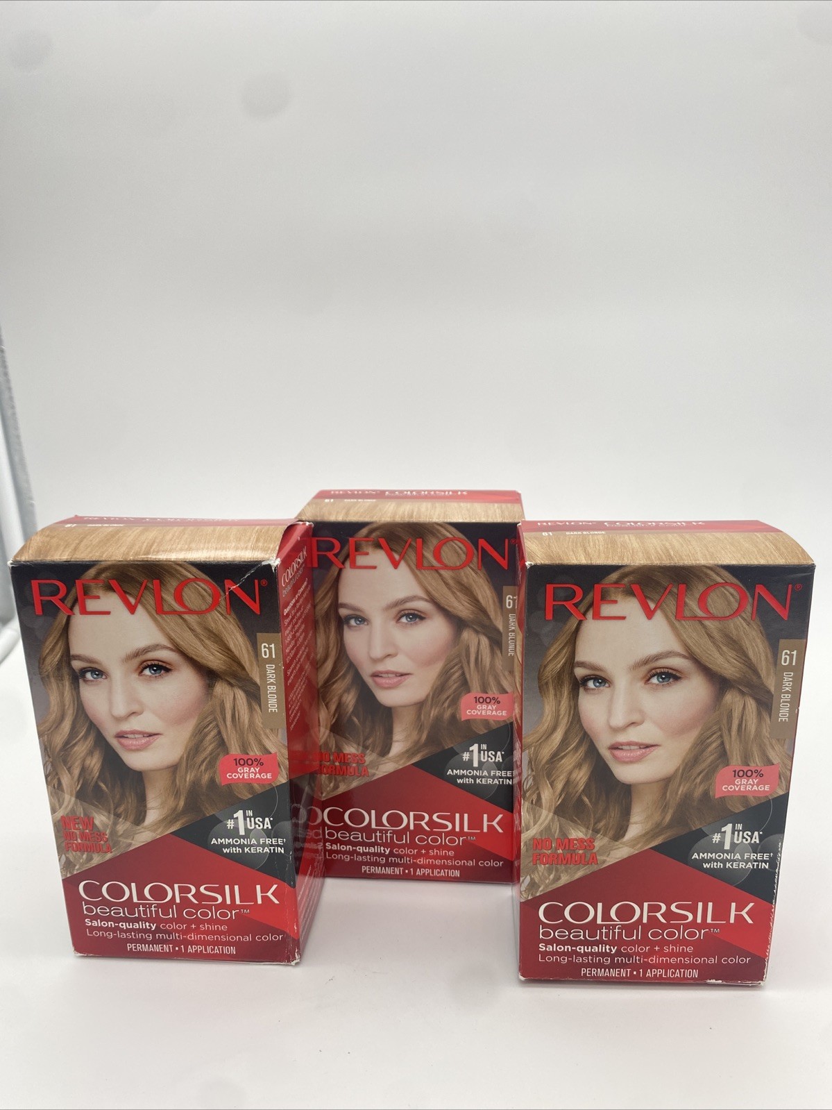 Silk No Ammonia Hair Color 61 Dark Blonde With Keratin