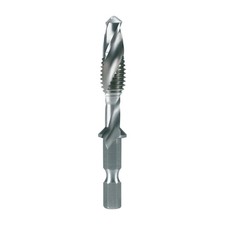 RUKO Kombi-Maschinengewindebohrer-Bit "Lang" M 6 HSS