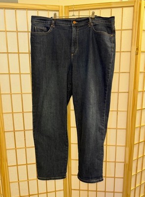 Gloria Vanderbilt Amanda Jeans Denim Womens 18 SHORT 18S Excellent Condition Blu
