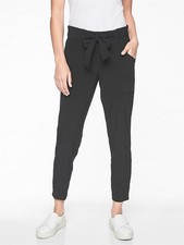 Athleta Skyline Pant Belted Ankle Pant Black 292915 NEW 10T 10 Tall