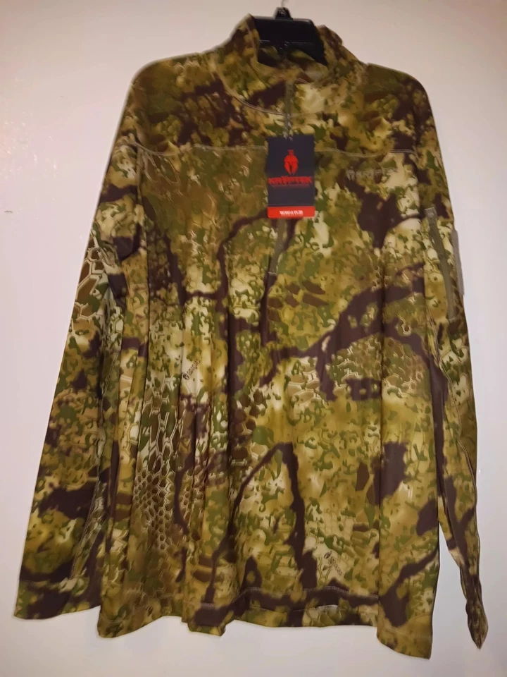 Kryptek Valhalla 2 Long Sleeve Zip Size XL Camo Green New - Image 4 of 4