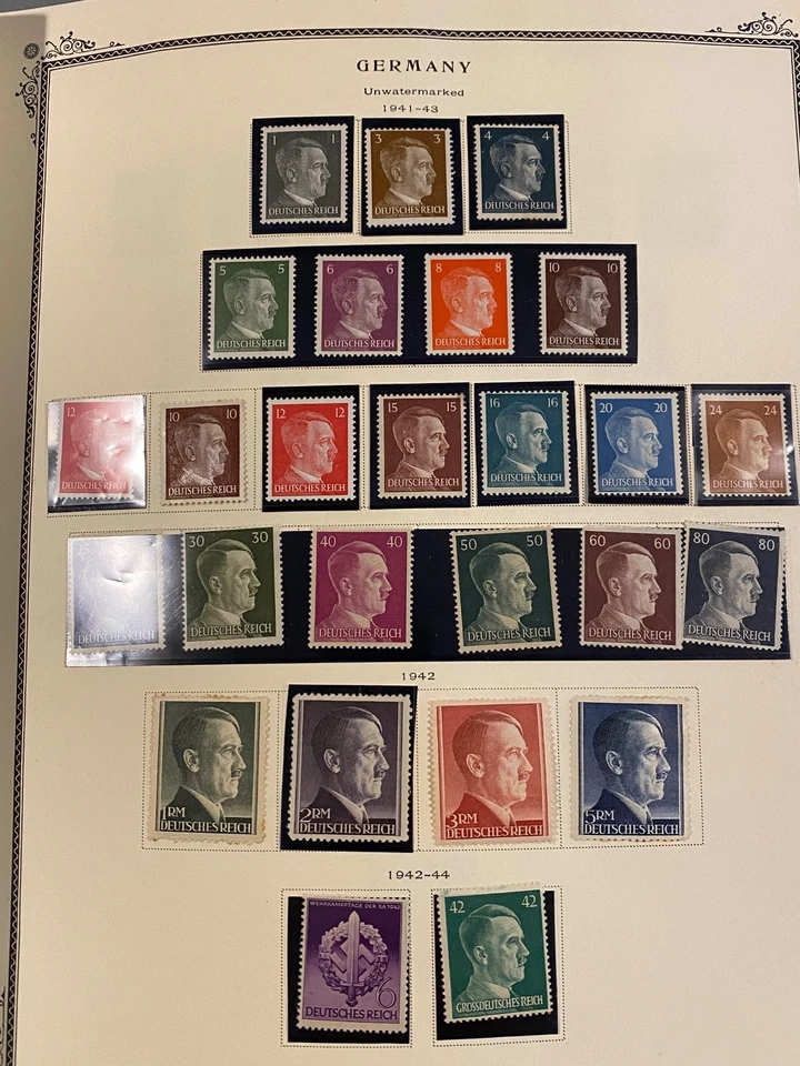 Немецкие марки в специальном альбоме Скотта профессии CV$$$ см. видео L-1575 - Изображение 4 из 4