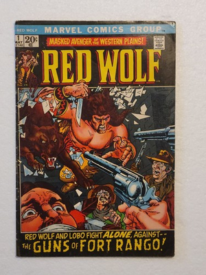 #ad Red Wolf #1 Marvel Comics 1972 1st Gil Kane solo series $10.49