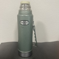 Vintage Green Aladdin Stanley Thermos No. A-944dh One Quart Made In USA