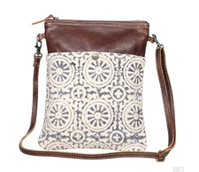 Myra Crossbody Bag-Leather Strap-Zips Closed-Pocket on Back-Lined-10"Wide