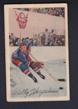 1952-53 Parkhurst WALLY HERGESHEIMER NY Rangers #20  Good