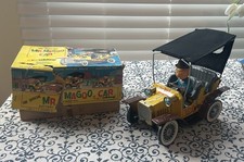 Hubley Mr. Magoo Battery Operated Car Toy 1961 Vintage with Box