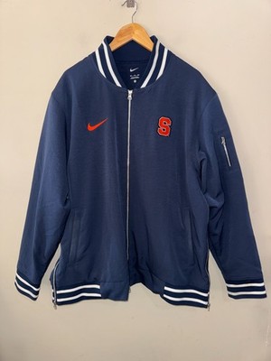 Nike NCAA Syracuse Orange Football Team Issue Sideline Bomber Jacket Mens 2XL