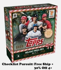 2025 Topps Holiday Baseball – 99¢ + Free Shipping - 30% off 4+