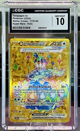 Terapagos ex graded CGC 10 for sale on eBay