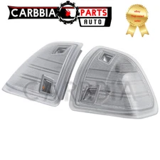 For Dodge Ram 1500 2500 3500 Amber LED Side Mirror Turn Signal Lights Clear Lens