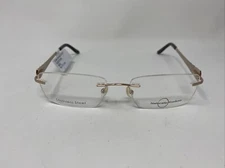 NATURALLY RIMLESS NR 355 53/17/135 BGD GOLD FLEX HINGE EYEGLASSES /Q97