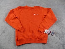 VTG 90's Y2K Champion Orange Long Sleeve Sweatshirt Boys Extra Large XL NWT