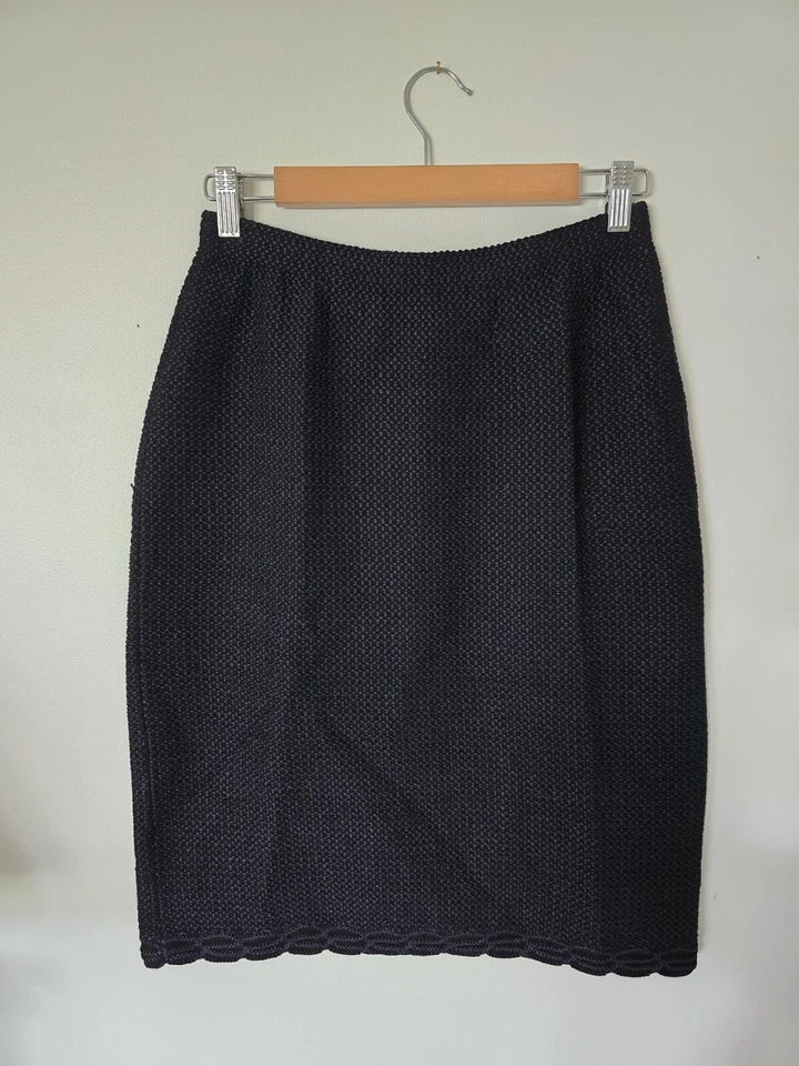 De colección. LIHLI at Saks Fifth Avenue Mujer Falda 12 Punto Mezcla Lana Cintura Elástica