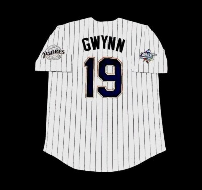 #ad Tony Gwynn San Diego Padres 1998 World Series Throwback Stitched Jersey SALE $87.39