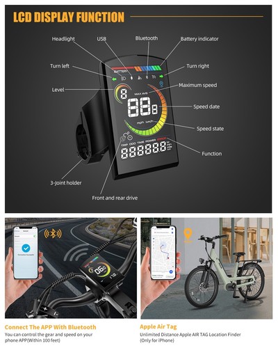 Vitilan L5 48V 15AH E-Bike 26"Fat Tire E-Mountain Bike 250W City E-Bike 25KM/H - Picture 8 of 14
