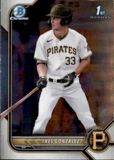 2022 BOWMAN DRAFT CHROME 1ST TRES GONZALEZ - PITTSBURGH PIRATES #BDC-157