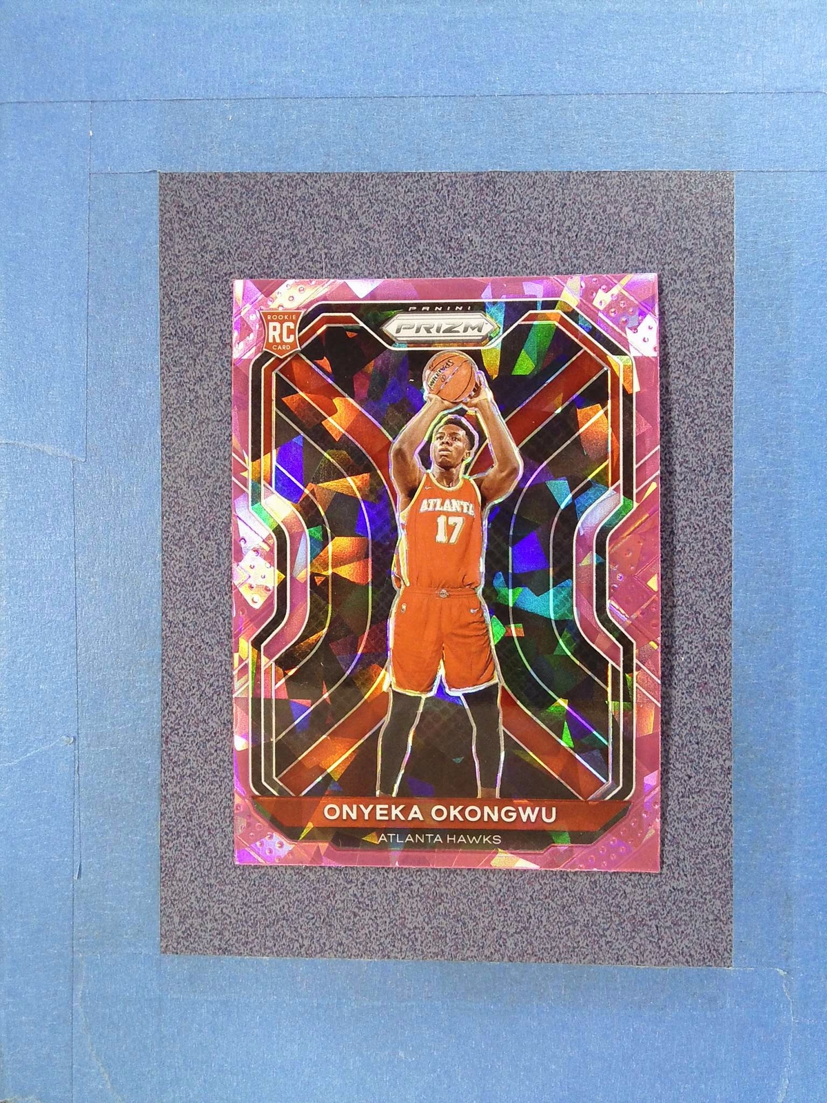 2020-21 Prizm ONYEKA OKONGWU RC #260 Pink Cracked Ice Atlanta Hawks @NV04