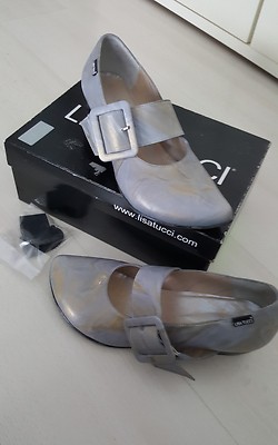 Lisa Tucci Damen Schuhe gr. 40 1/2 Cabra Concord grey top Zustand