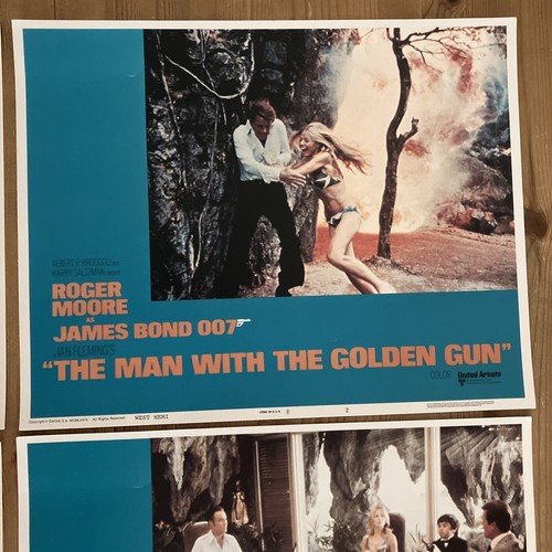 ORIGINAL JAMES BOND: MAN WITH GOLDEN GUN, SET OF 8 LOBBY CINEMA POSTERS, USA '74 - Picture 3 of 24