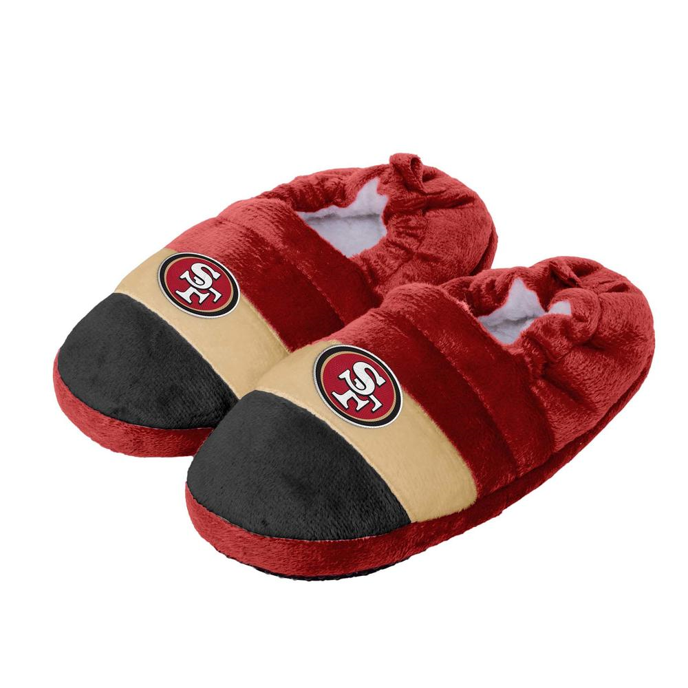 San Francisco 49ers NFL Boys Color Block Close Back Slippers